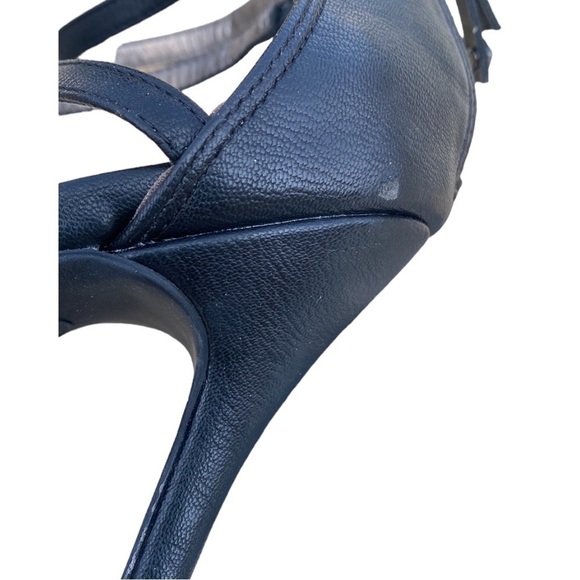 Sam & Libby Black & Taupe Snakeskin Heels- size 8.5 - Picture 4 of 7